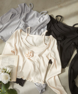 ローズモチーフトップス