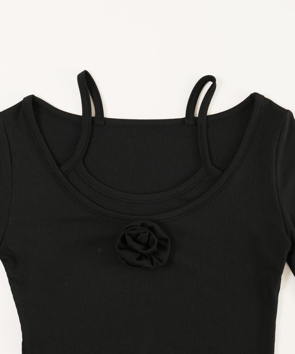 ローズモチーフトップス