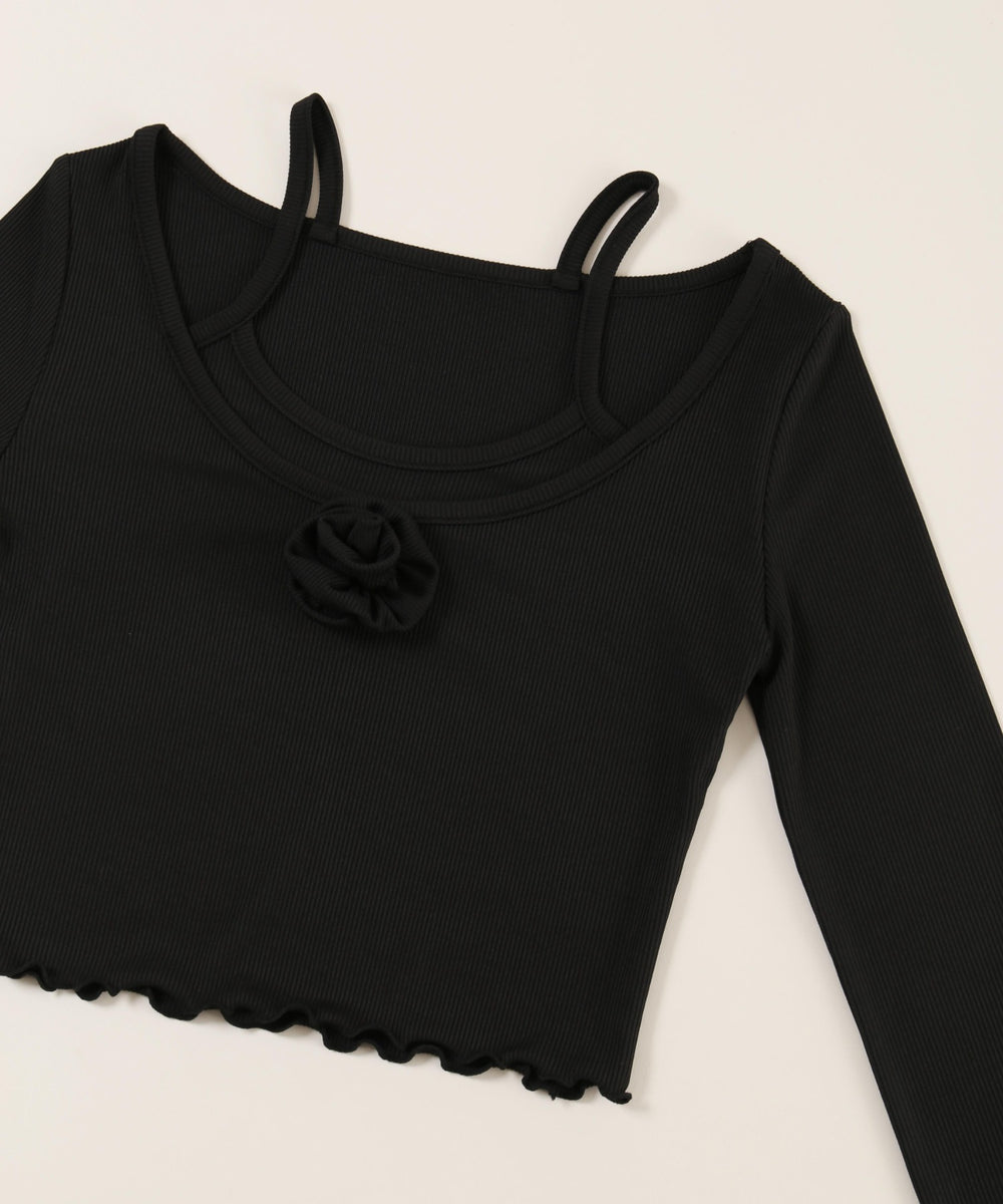 ローズモチーフトップス