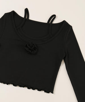 ローズモチーフトップス