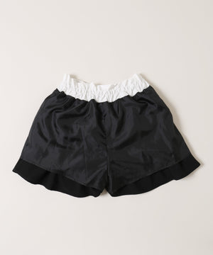 サイドリボンティアードミニスカート