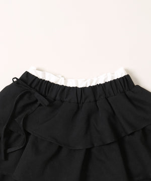 サイドリボンティアードミニスカート