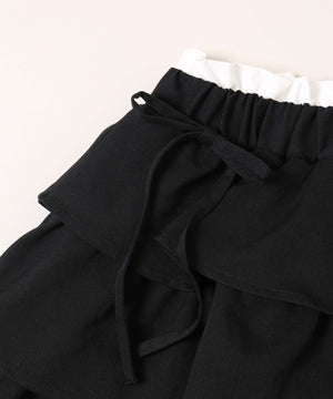 サイドリボンティアードミニスカート