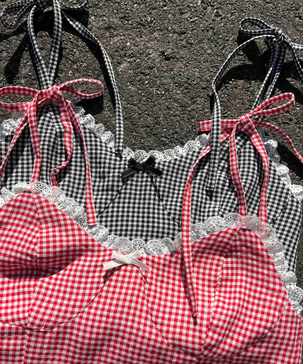 ショルダーリボンビスチェ