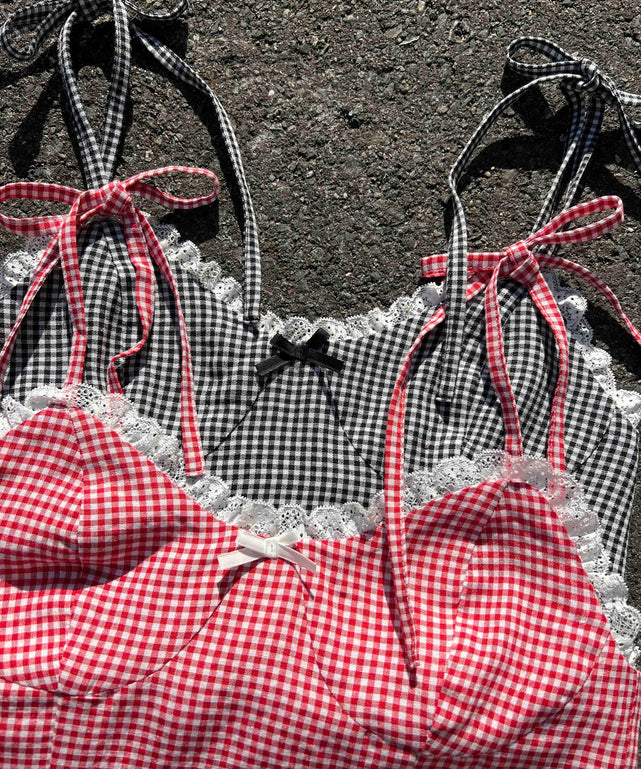 ショルダーリボンビスチェ