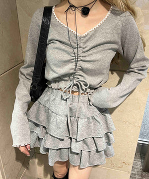 グレー モデル：160㎝ F着用