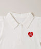 ハートワンポイントポロシャツ