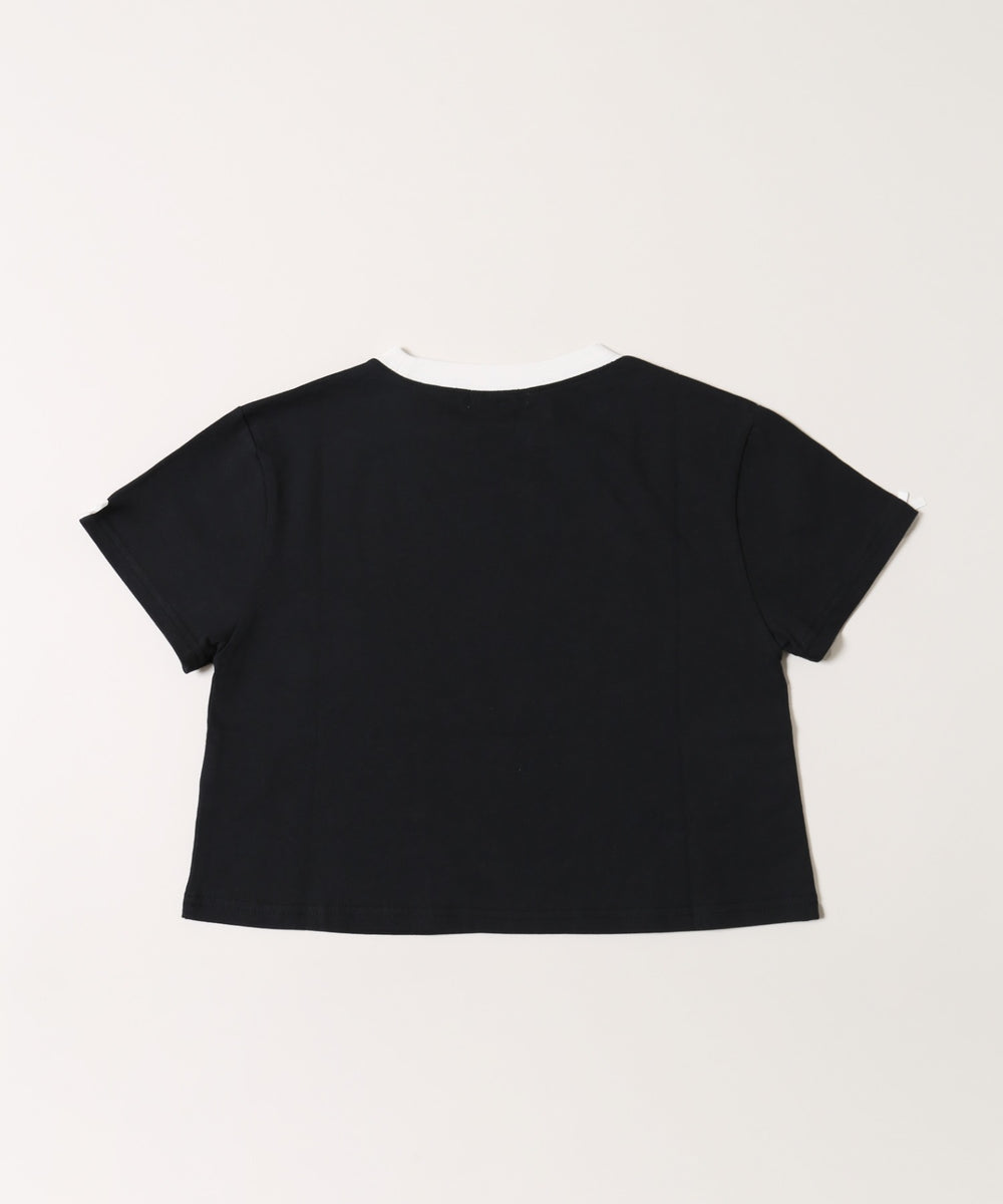 リボンポイントスリーブTシャツ