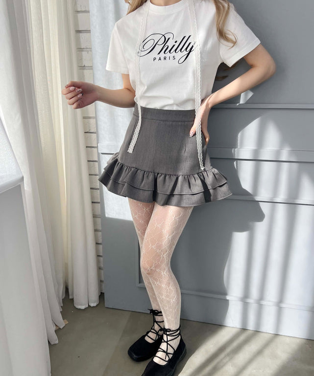 PHILLYロゴ刺繍Tシャツ