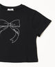 ビッグリボン刺繍Tシャツ