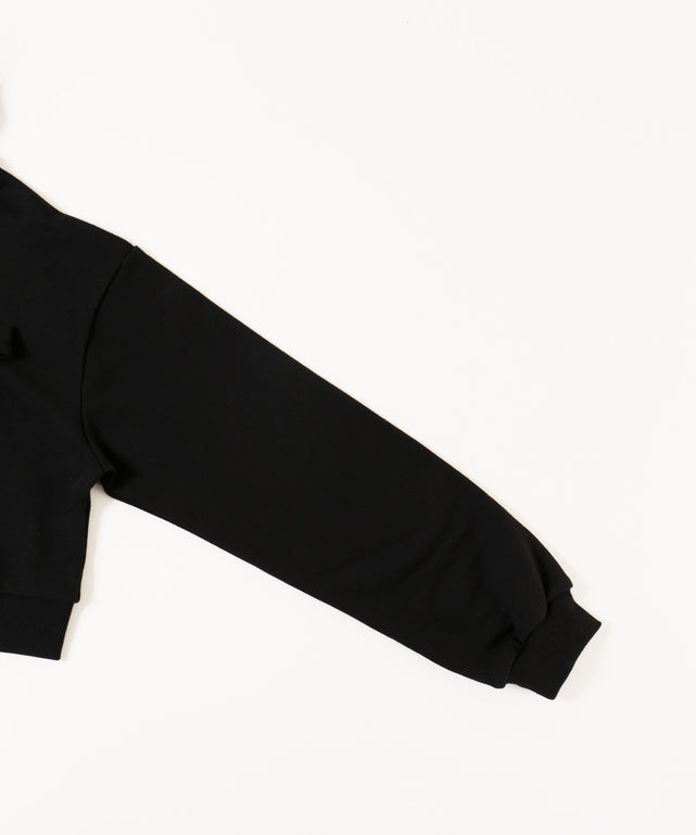 フリルフードリボンジップパーカー