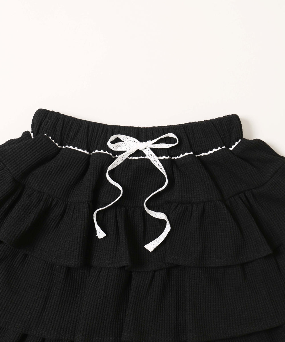 ワッフルティアードミニスカート