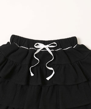 ワッフルティアードミニスカート