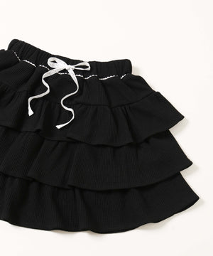 ワッフルティアードミニスカート