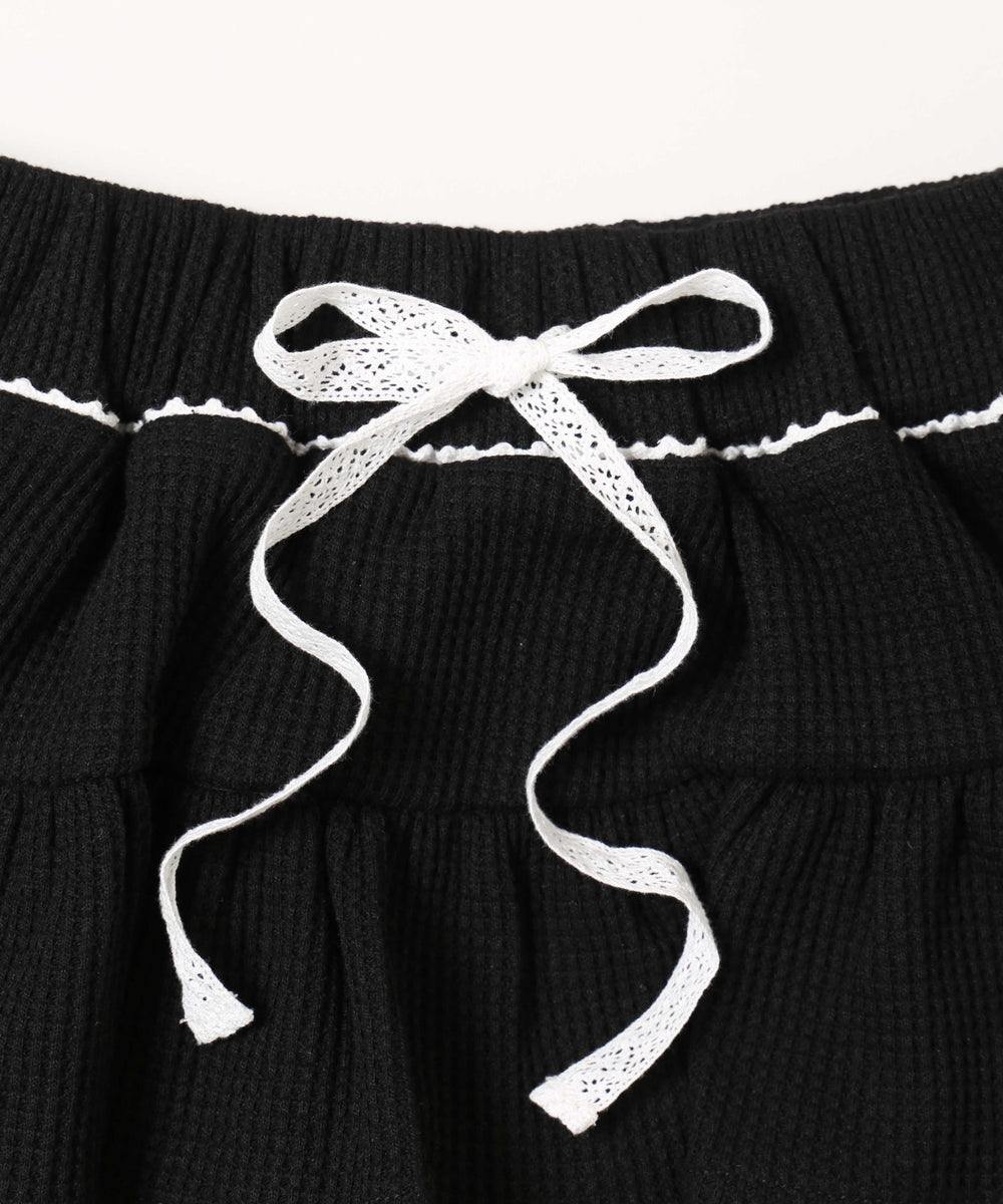 ワッフルティアードミニスカート