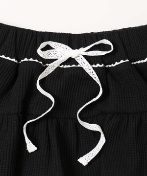 ワッフルティアードミニスカート