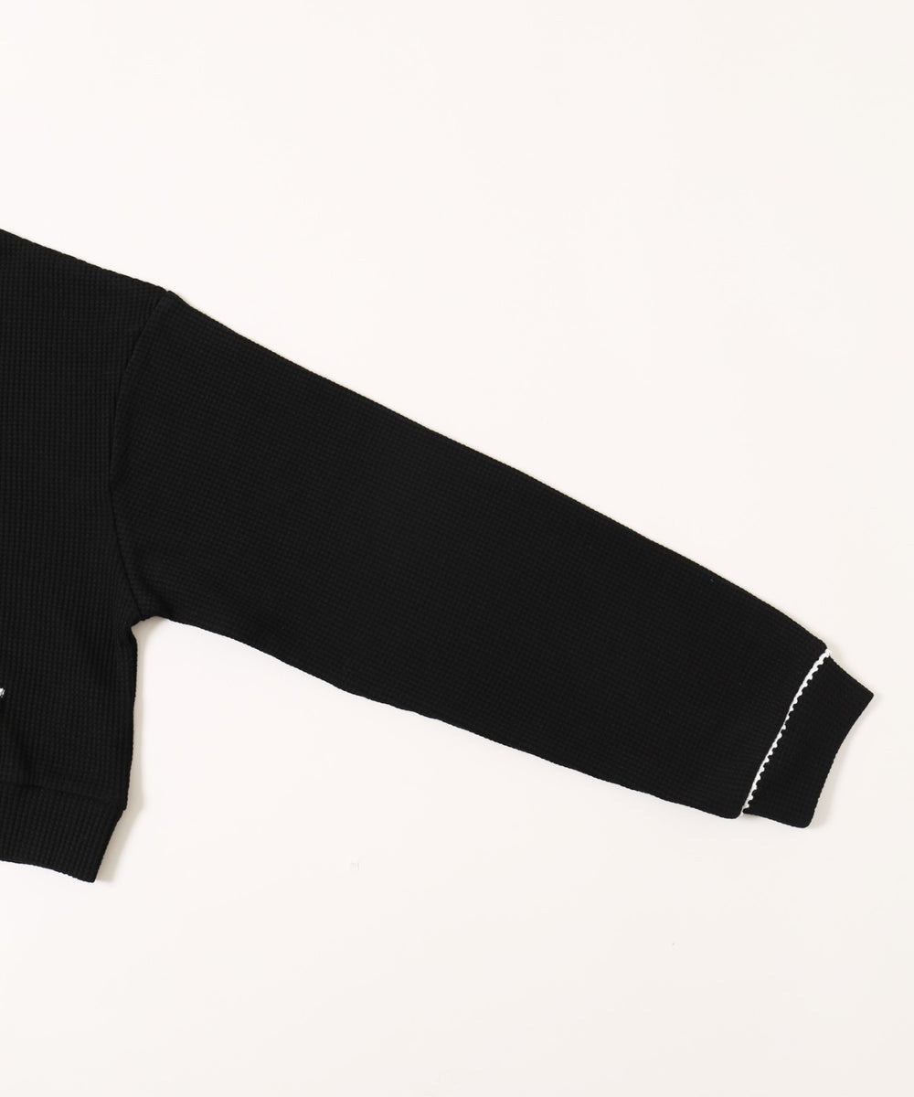 ワッフルジップパーカー