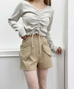 ハートポケットショートパンツ