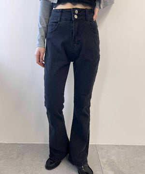 フレアデニムパンツ