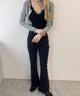 フレアデニムパンツ