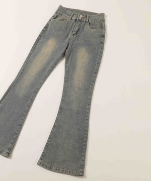 フレアデニムパンツ