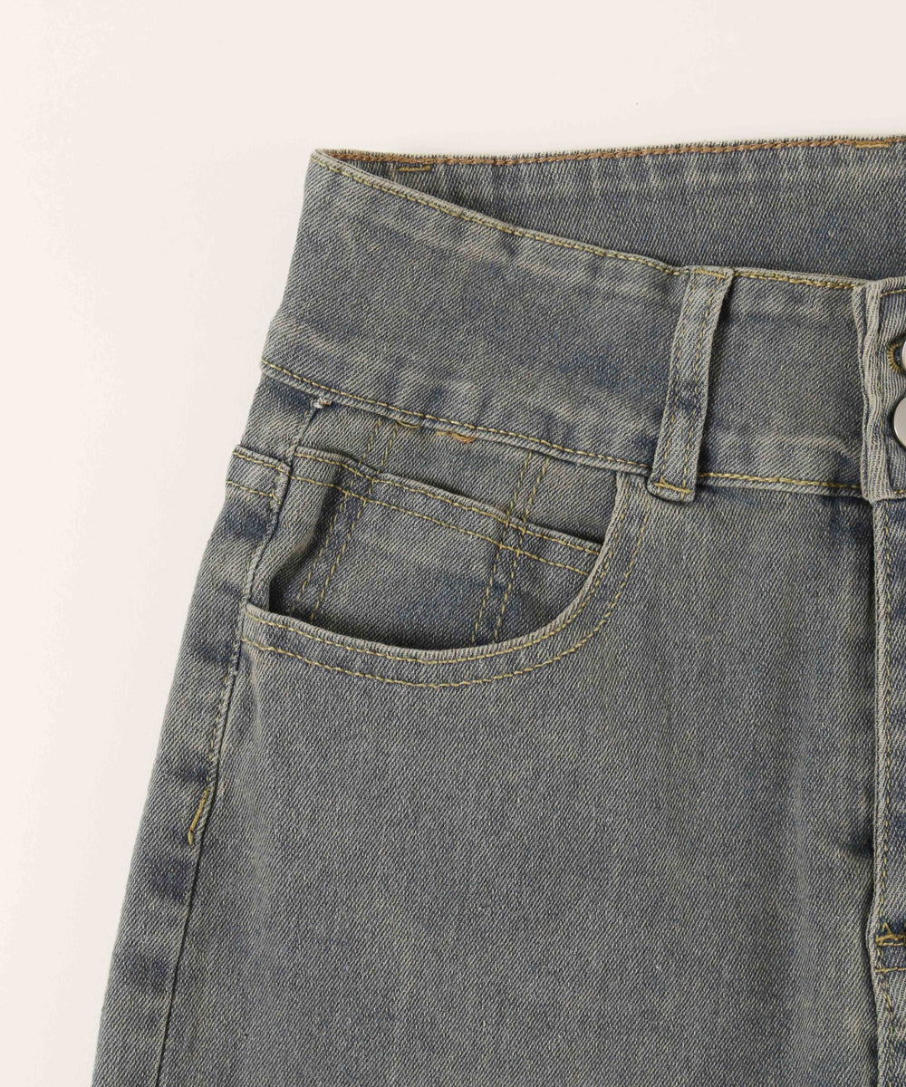 フレアデニムパンツ