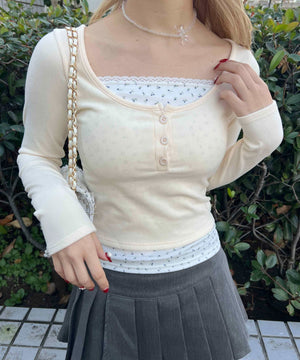 ホワイトアイボリー モデル：160㎝ F着用