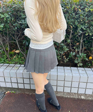 花柄レイヤードトップス