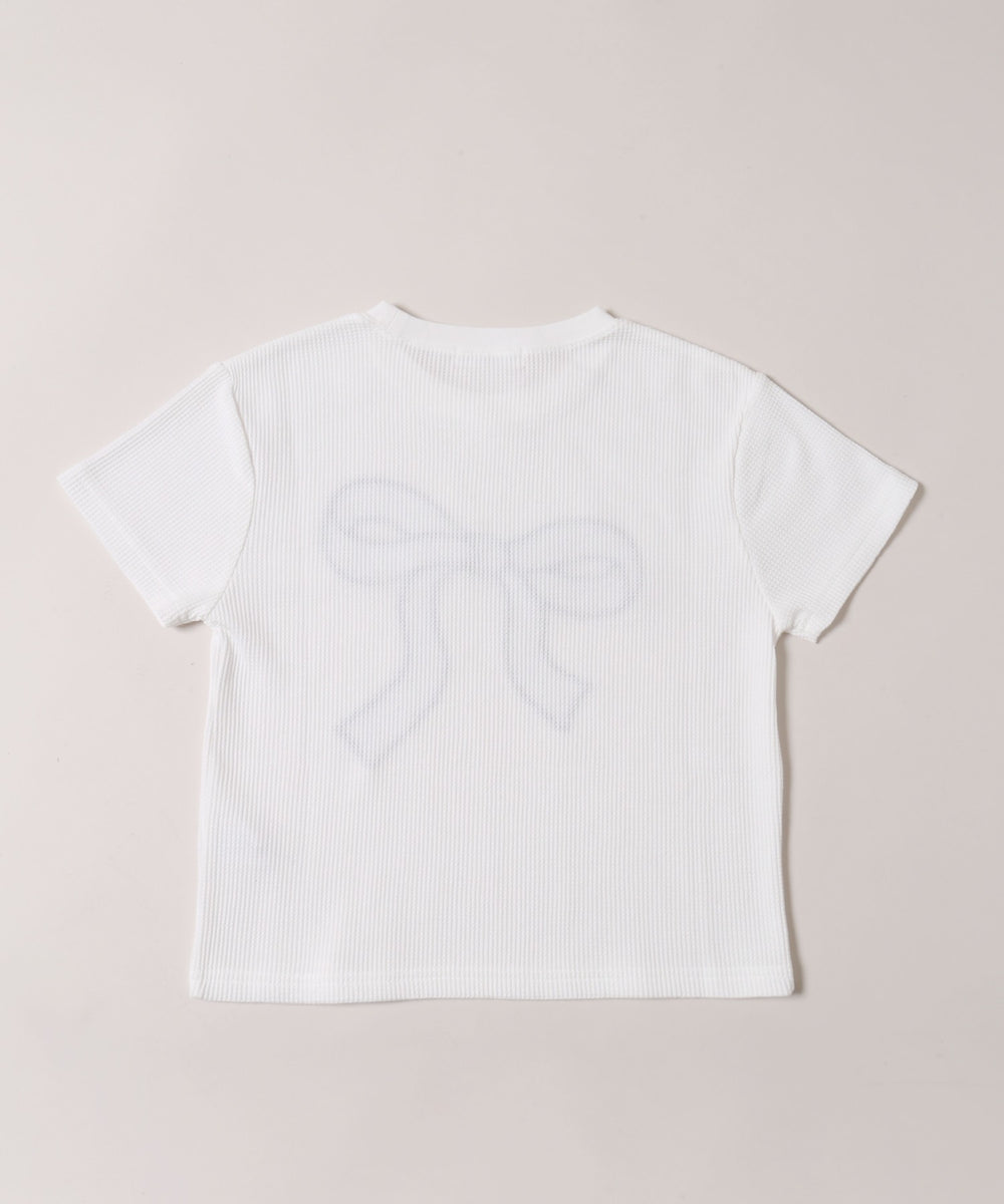 リボンワッペンワッフルTシャツ