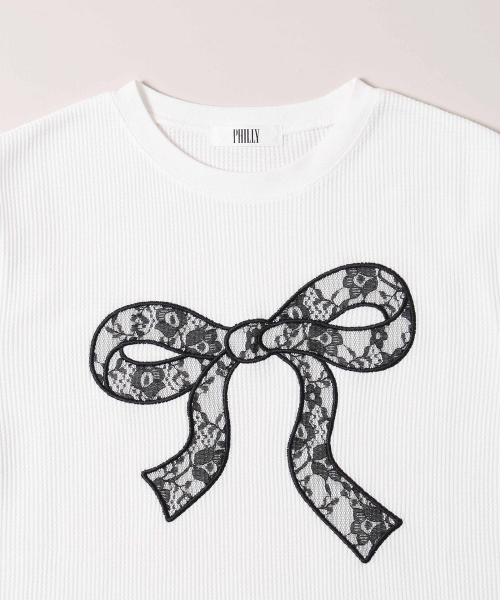 リボンワッペンワッフルTシャツ