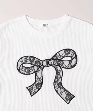 リボンワッペンワッフルTシャツ