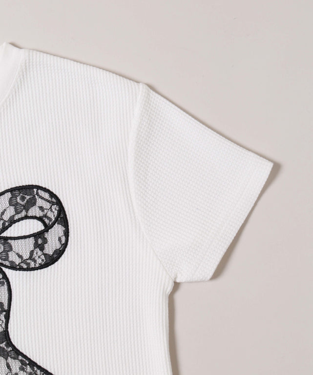 リボンワッペンワッフルTシャツ