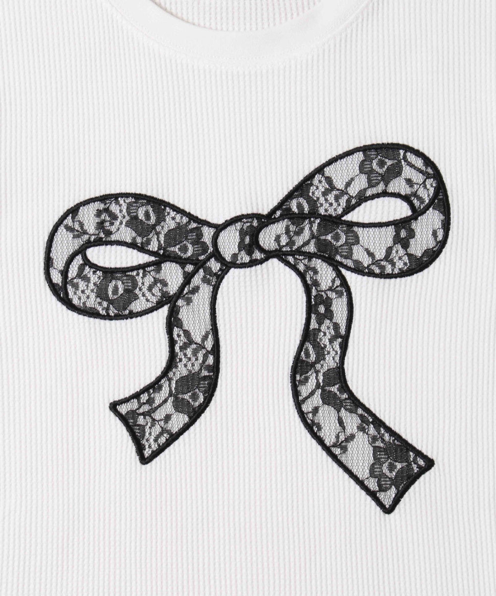 リボンワッペンワッフルTシャツ