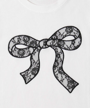 リボンワッペンワッフルTシャツ