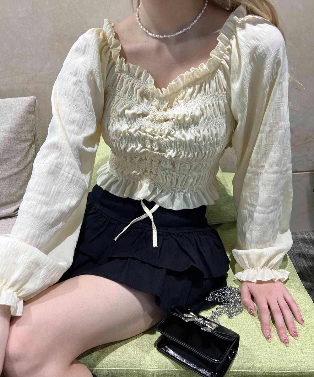 ホワイトアイボリー モデル：160㎝ F着用