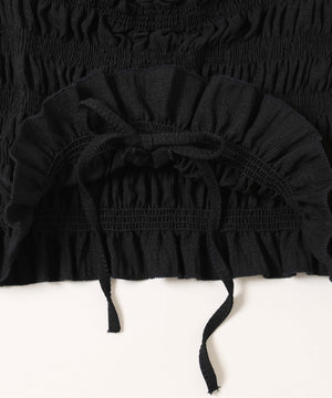 ドロストパフスリーブブラウス