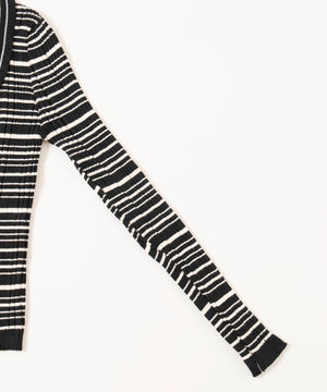 マルチボーダーカーディガン