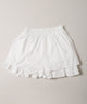 コットンレース2段フリルスカート
