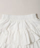 コットンレース2段フリルスカート