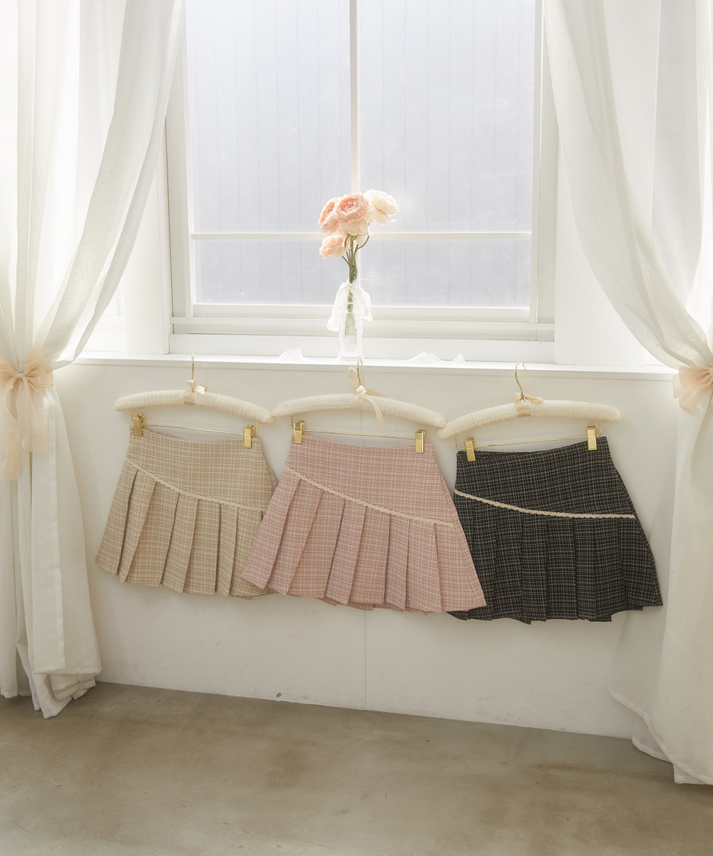 レースポイントツイードスカート