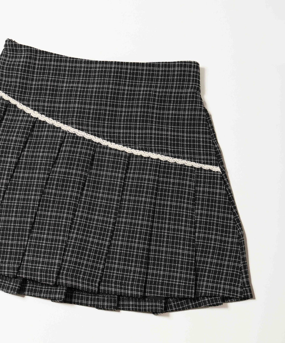 レースポイントツイードスカート