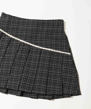 レースポイントツイードスカート
