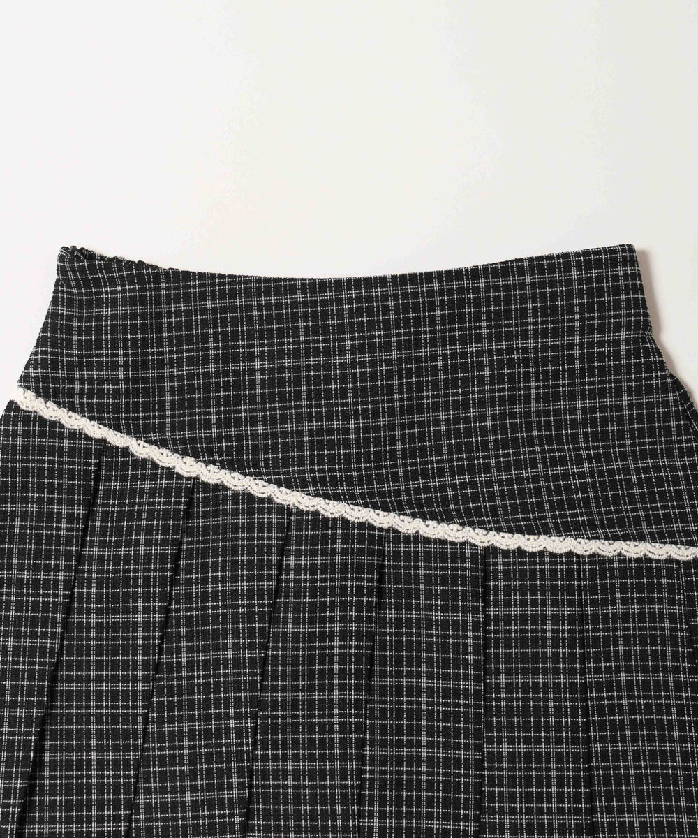 レースポイントツイードスカート