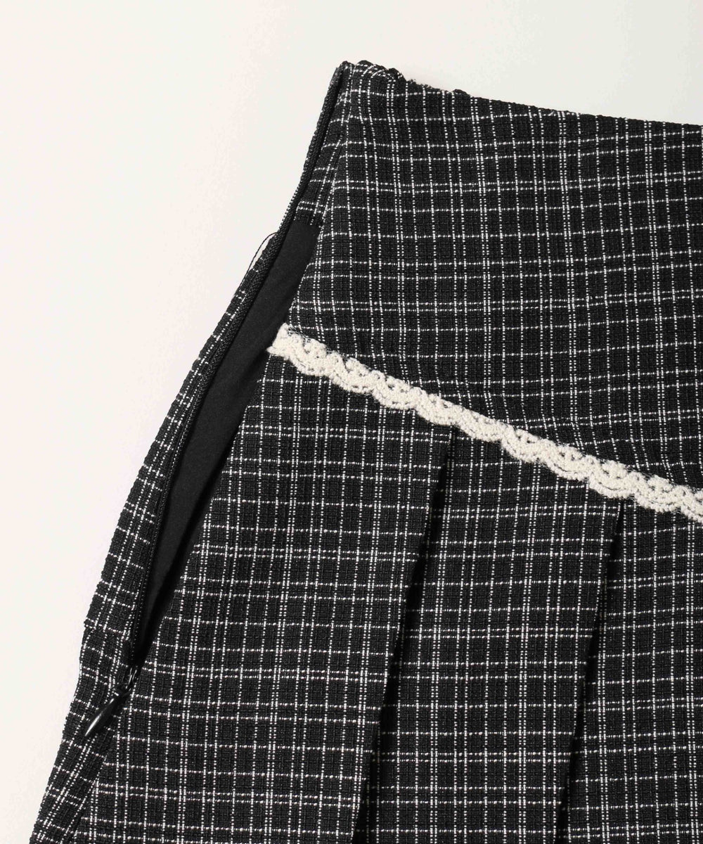 レースポイントツイードスカート