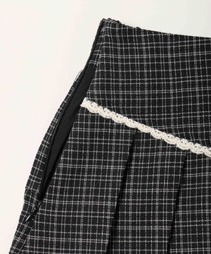 レースポイントツイードスカート