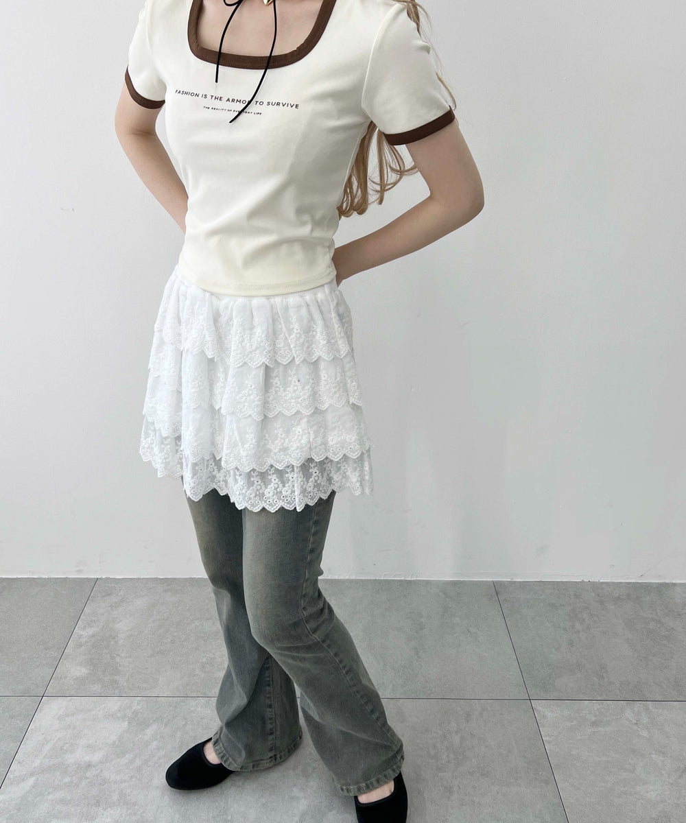 ホワイトアイボリー モデル：160㎝ F着用