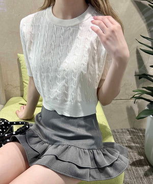 ホワイトアイボリー モデル：160㎝ F着用