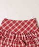 フリル切り替えチェックミニスカート