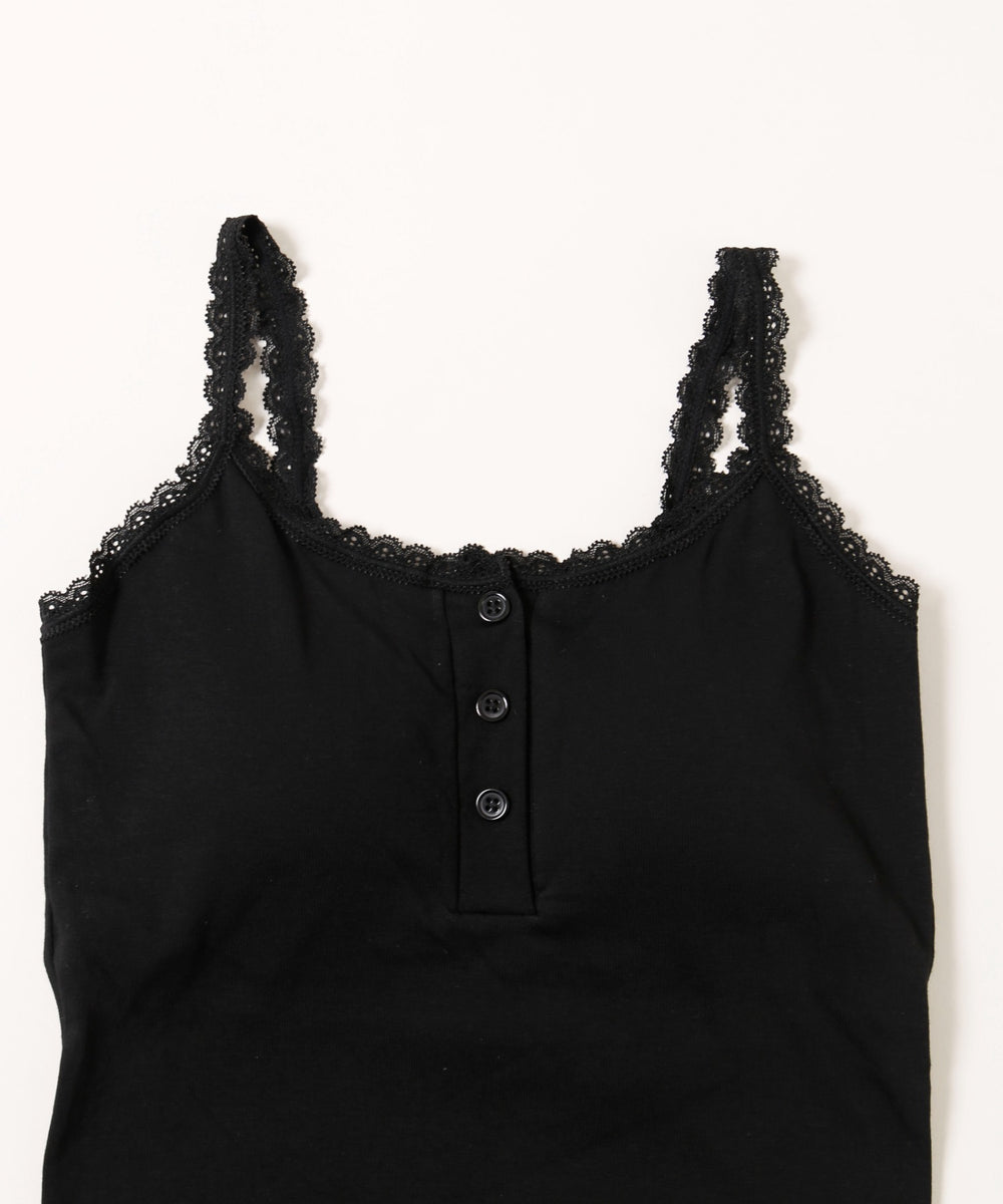 レースパイピングキャミ