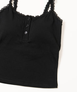 レースパイピングキャミ